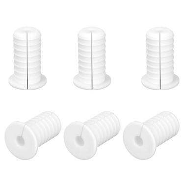 Imagem de 6un 3/4 Polegada Ilhós Cabos para Starlink, Antiderrapantes Kit de Roteamento Cabos ilhós com Furo de Parede Dividido para Fios Ethernet/TV Proteção à Prova d'Água (19mm Diâmetro, Branco)