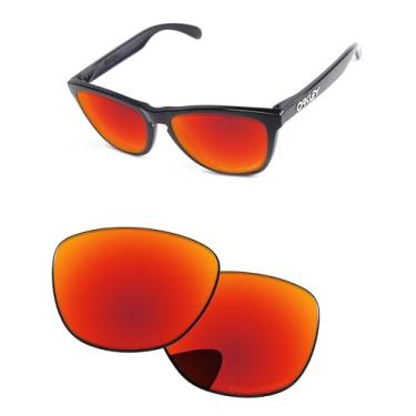 Imagem de PapaViva Lentes de reposição para óculos de sol Oakley Frogskin OO9013 Fire Red - Polarizadas