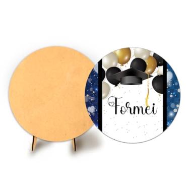 Imagem de Painel Redondo C Elastico 50cm Formatura + Suporte MDF (FOR011)