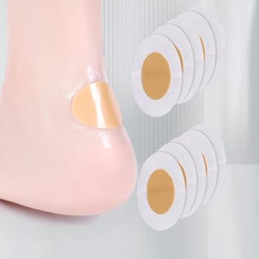 Imagem de 20 almofadas de prevenção de bolhas, almofadas hidrocolóides à prova d'água confortáveis e antiderrapantes para calcanhares, dedos e pés