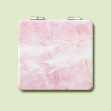Imagem de Espelho de bolso para mulheres, espelho compacto, pequenos espelhos de maquiagem de viagem com ampliação, espelhos cosméticos portáteis presentes para amiga, tia, mãe, colega de trabalho, uso diário