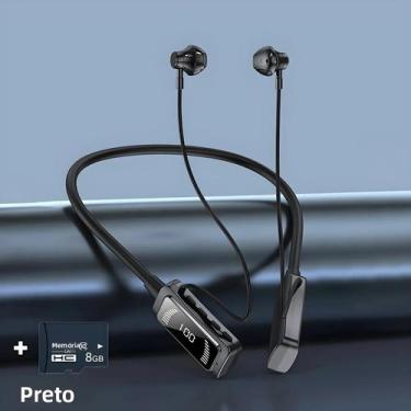 Imagem de Fones De Ouvido Bluetooth LED HiFi De Longa Duração Sem Fio Com Neckba