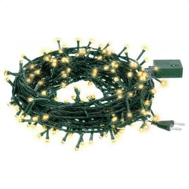 Imagem de Cordão Luminoso Led Pisca Pisca 8 Funções 500 Leds Taschibra 110V 3000