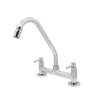 Imagem de Torneira Misturador Cozinha 1/4 Volta Bancada Luxo - Shop Hidráulica