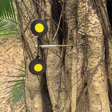 Imagem de Alvo Redondo Duplo De 3mm De Espessura Para Prática De Estilingue Inte