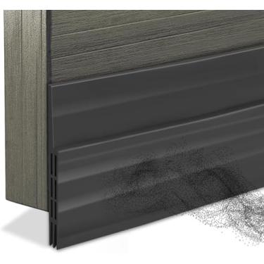 Imagem de 1 pacote de rolha de porta cinza, à prova de som e à prova de intempéries, isolamento ajustável para bloqueio de ar frio