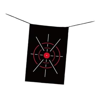 Imagem de Deevoka Rede de rebatidas de pano para alvo de golfe, círculo suspenso, encosto, driving range portátil, preto, para prática de golfe ao ar livre, jardim,