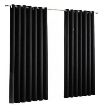 Imagem de Cortina Para Sala Ou Quarto Grande 3,00x2,50 metros Ideal Sala Quarto Escritório Porta (Creme)