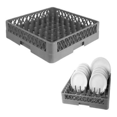 Imagem de Kit Com 3 Racks 64 Pinos Lava Louças Industrial Gaveta 50cm - AZ135