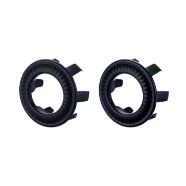 Imagem de Pacote com 2 anéis de transbordamento de pia, tampa de inserção de furo de cobertura de transbordamento de pia de latão WOWOW para pia de banheiro e cozinha (preto fosco)