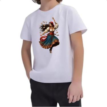 Imagem de Camiseta Infantil Danca Cigana - Alearts, 8