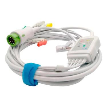 Imagem de Cabo Ecg 5 Vias Clip Garra Mindray Imec 10/12/15 - Maple Hospitalar