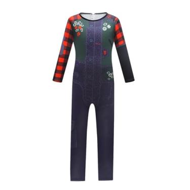 Imagem de JYKSDTUWS Halloween Kids Zombies Cosplay Costume Jumpsuit Family School Party Dress Up Clothes Outfits, 4-10 Years