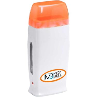 Imagem de Mega Bell, Aquecedora de cera para depilação Roll-on, Cera-Matic Roll-on, Sem refil, Bivolt, Branco com detalhes em laranja