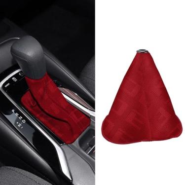 Imagem de Lyxheth Capa de bota de câmbio de carro, capa de botão de câmbio, capa de botão de mudança automática manual de tecido de lona à prova d'água, capas de proteção contra poeira para bota de câmbio