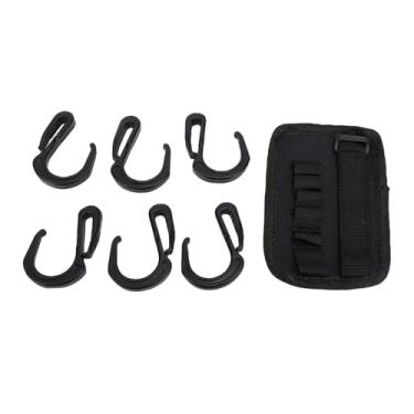 Imagem de Guarda-chuva de praia pendurado gancho 6 pacote destacável toalha antiderrapante câmera óculos de sol chapéu roupas saco titular para praia ao ar livre acampamento pátio feito de