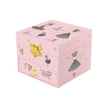 Imagem de Hailong Ming Caixa de Música Infantil Elegante E Portátil, Decorada com [detalhes em Falta], para Colares, Pingentes, Berloques, Pulseiras E Anéis.