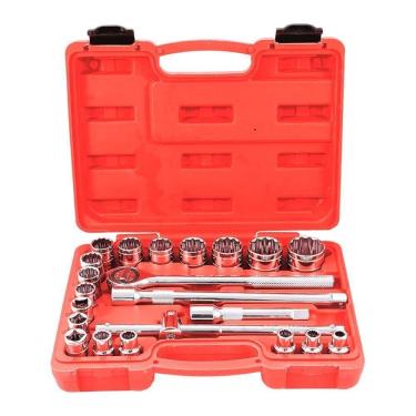 Imagem de Jogo De Soquetes Estriados Encaixe 1/2`` 22 Peças - Noll