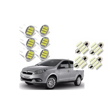 Imagem de Kit Lâmpada LED Fiat Grand Siena 2012-2015 Blue Lion