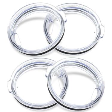 Imagem de Anfuey Tampas de substituição de copo de 850 g, tampa de substituição à prova de respingos, tampa de substituição para YETI Rambler, Old Style Rtic e mais canecas de viagem (pacote com 4