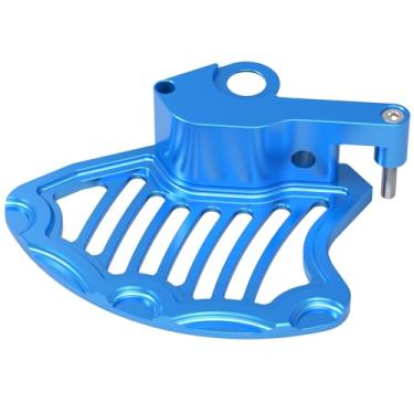 Imagem de NICECNC Protetor de proteção de rotor de freio dianteiro azul compatível com Husqvarna TC125/FC250/350/450 2015 TE/TX/TC/FE/FX/FE 125-501 2016-2023 Veja o ajuste