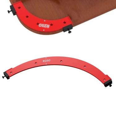 Imagem de Shakven Modelo de roteamento de raio de canto,Modelos de roteador de gabarito de roteador de cantos - Modelos de roteador resistentes Guia de roteamento em liga de alumínio - Modelos de raio de modelo