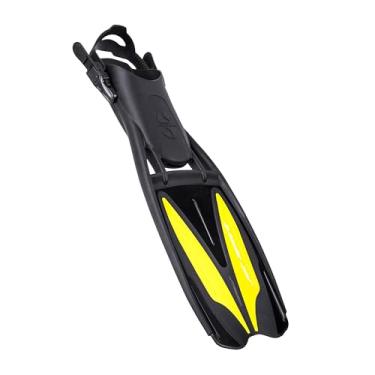 Imagem de SCUBAPRO Barbatana Jet Sport para mergulho com snorkel e natação, salto aberto ajustável, amarelo, M