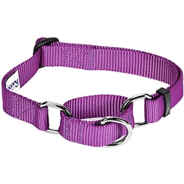 Imagem de Blueberry Pet Coleira para cães Essentials Gamarra de segurança para adestramento, violeta, grande, coleiras ajustáveis de nylon resistente para cães