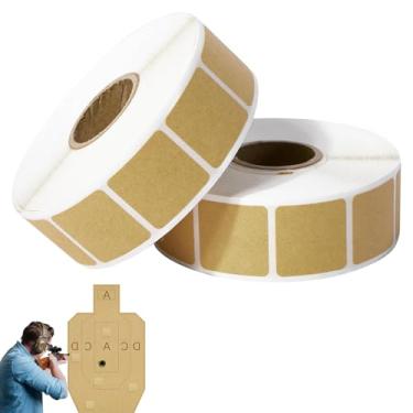 Imagem de hinbkenla 2000 peças de pasters de alvo de 0,87 polegadas, adesivos autoadesivos, Uspsa, papelão para tiro, design de rolo portátil, pistola pasters para marcar tiros em vidro, papel, reparo