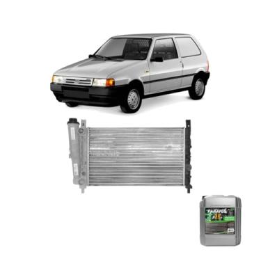 Imagem de Kit Radiador Uno 1.5 87/93 C/S Ar + Aditivo Paraflu Verde Concentrado 20 Litros