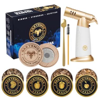 Imagem de Kit de defumador de coquetel com tocha, bourbon antiquado, kit de defumador de uísque, acessórios para bebidas, acessórios de bar doméstico, presentes de aniversário para homens, marido, namorado