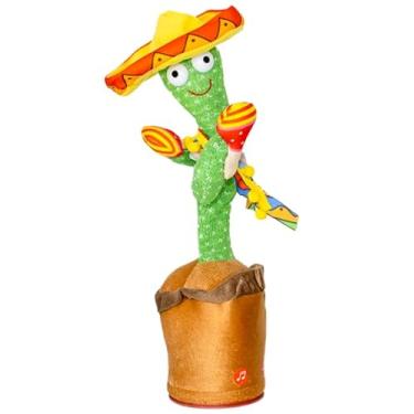 Imagem de Cacto Musical Dançante para Crianças – Brinquedo Educativo com Movimentos, Voz e Luzes – USB Recarregável (Chocalho)