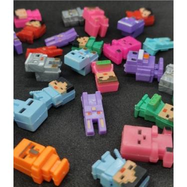 Imagem de Brinquedos Minecraft Baratos. Lembrancinhas Festa MInecraft. Kit com 6