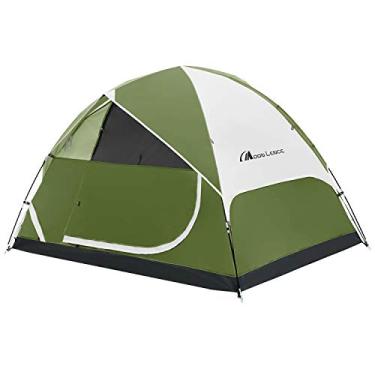 Imagem de Tenda de acampamento Moon Lence 2/4/6 para família, tenda de camada dupla, barraca para ambientes externos, à prova de vento, à prova d'água e anti-UV..., Verde, 4-Person