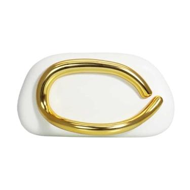 Imagem de Bolsa clutch feminina com corrente removível com fecho dourado bolsa de ombro para noite, transversal e clutch para festa de formatura, Branco