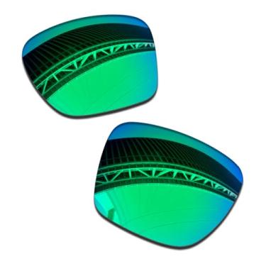 Imagem de LenzProse Lentes de reposição polarizadas de 1,5 mm para óculos de sol Oakley Sylas XL OO9448 60 mm, antiarranhões | Ajuste perfeito, Verde jade polarizado - 1,5 mm, 60mm