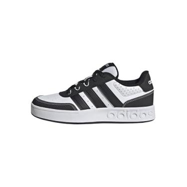 Imagem de adidas Tênis infantil unissex Breakbase, Branco/Preto/Branco, 18