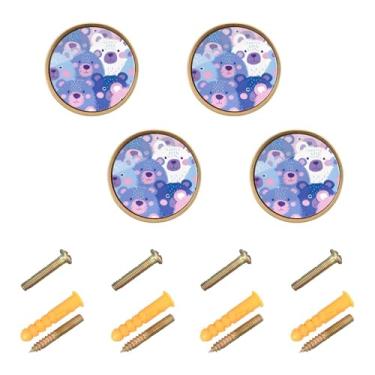 Imagem de Qilmy 4 maçanetas de armário fofas maçanetas de gaveta de animais pequenos - puxadores de armário de cozinha sólidos para casa, cozinha, banheiro ou escritório261