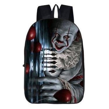 Imagem de Mochila escolar genérica Clown it Pennywises para crianças