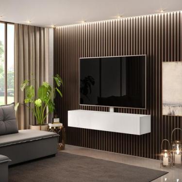 Imagem de Rack suspenso new future branco - DJ MOVEIS