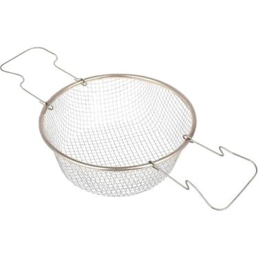 Imagem de Cesto para Fritura em Aço Inox com Alça – Ideal para Batata Frita, Frango e Legumes – Frituras Sequinhas e Crocantes 22cm
