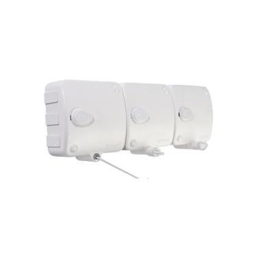 Imagem de Varal Automático Retrátil, 6 Metros, Suporta até 6 kg, Sistema de Trava, Modular, 30x10 cm