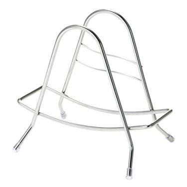 Imagem de Suporte para Tabua de Corte Aço Inoxidável Rack Organizador Doméstico Cozinha Prático Balcão Design Sleek