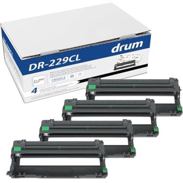 Imagem de DR229CL Bateria de substituição compatível com tambor Brother DR229CL, DR-229 DR-229CL Preto Use com HL-L3300CDW HL-L3280CDW HL-L3220CDW MFC-L3720CDW MFC-L3780CDW (DR229CL Drum 4 Pack)