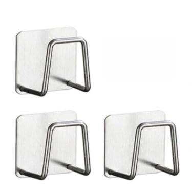 Imagem de Aço inoxidável Suporte Porta Esponja para bucha de pia Prateleira de cozinha(3)