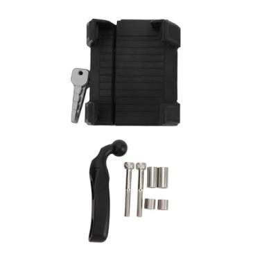 Imagem de Qiilu Suporte de suporte, suporte de poleiro de liga de alumínio, suporte de telefone de motocicleta rotação de 360 graus para substituição Gold Wing GL1800, feito de materiais de alta qualidade