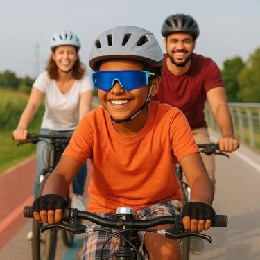 Imagem de Óculos de sol infantil esportivo-ciclismo-corrida uv bicolor - ALÍKI, 