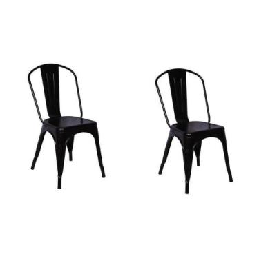 Imagem de Kit 2 Cadeiras Tolix Iron - Design - Preta - IMPÉRIO BRAZIL BUSINESS