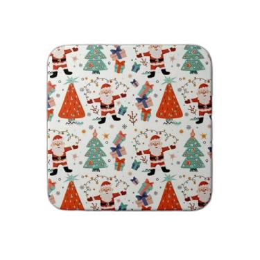 Imagem de Ladrilho Decorativo de Cerâmica Natalino 30x30cm com Estampa de Guirlanda