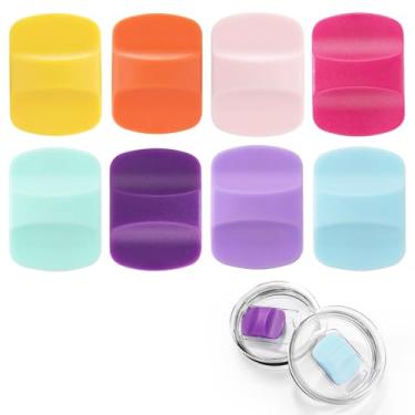 Imagem de 8 peças de substituição deslizante magnético de tampa, bloco de pressão magnético de substituição, compatível com tampas YETI de 290 ml, 473 ml, 567 g, 737 g, 850 g (cor 09)